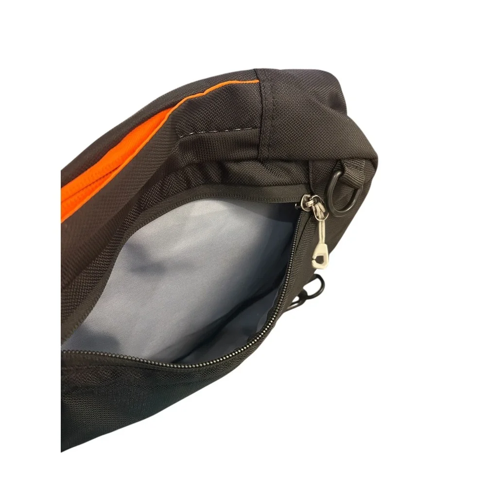 YINGLANG Black Orange Sling Bag Chest Pack Crossbody Messenger Backpack Travel‎